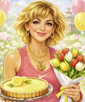 🍋 Лимонный пирог с заварным кремом из кешью